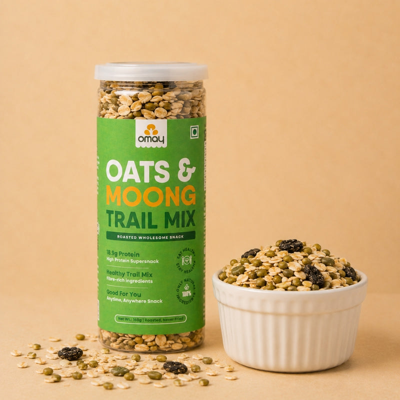 Omay Foods oats and moong trail mix